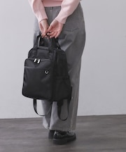 フロントポケットデザインリュック【2WAY/マルチポケット】