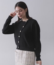 アシンメトリーボタンカーデ【洗濯機OK】