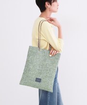 ツイードコンビチェーンショルダートートバッグ【A4サイズ対応】