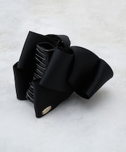 リボンモチーフ マーブルヘアクリップ