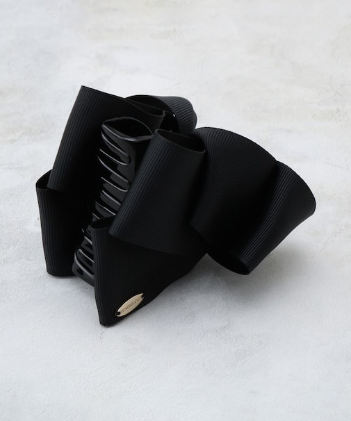 リボンモチーフ マーブルヘアクリップ