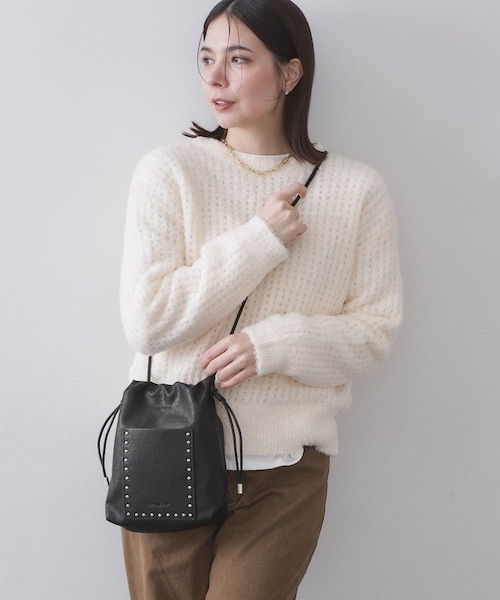 素材アソートサイドドロストミニショルダーバッグ【長さ調整可能