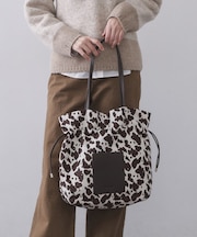 素材アソートドロストデザイン巾着トートバッグ【A4サイズ対応】