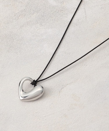 デザインハートモチーフ スライドネックレス