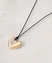 デザインハートモチーフ スライドネックレス