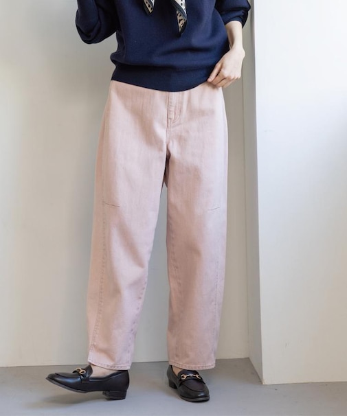 カーブシルエットカラーデニム【洗濯機OK】