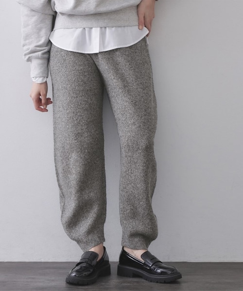 ニットパンツ/セットアップ対応可【洗濯機OK】｜オペーク ドット