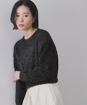 きらきらフェザーニット【洗濯機OK】