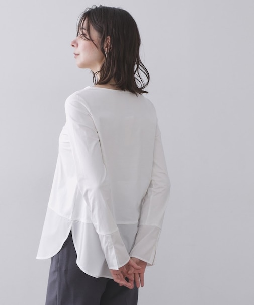 シャツドッキングカットソー【洗濯機OK】