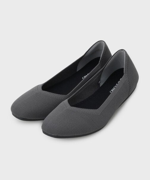 スクエアトゥニットパンプス