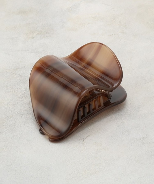 マーブルヘアクリップ