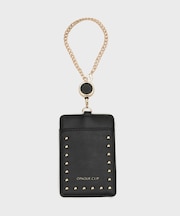 【リール付】スタッズデザインパスケース