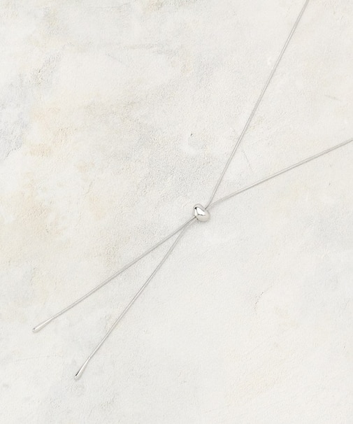 ミニビーンズスライドネックレス