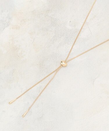 ミニビーンズスライドネックレス