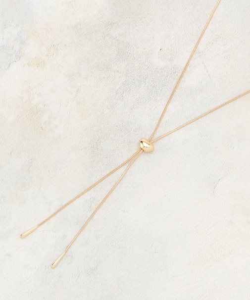 ミニビーンズスライドネックレス