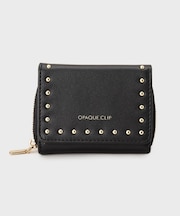 スタッズデザイン 三つ折りミニウォレット