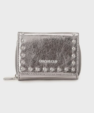 スタッズデザイン 三つ折りミニウォレット