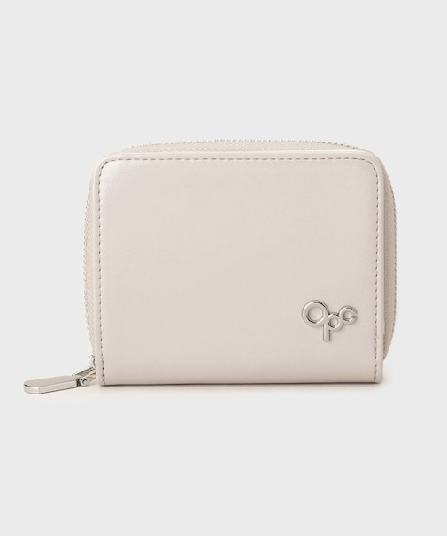 メタルパーツデザイン 二つ折りミニウォレット