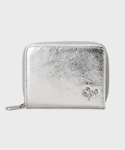 メタルパーツデザイン 二つ折りミニウォレット