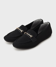 スクエアトゥニットローファー