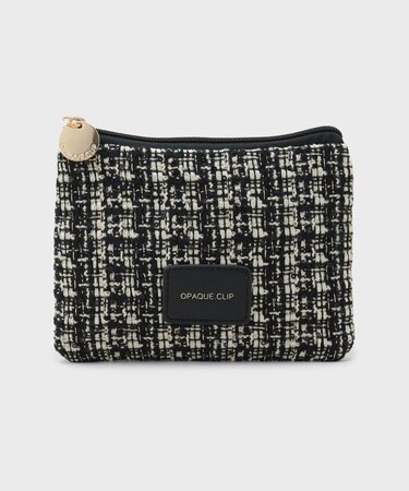 ツイードコンビスクエアポーチ