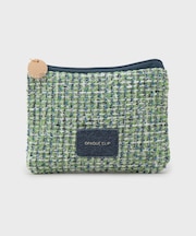 ツイードコンビスクエアポーチ