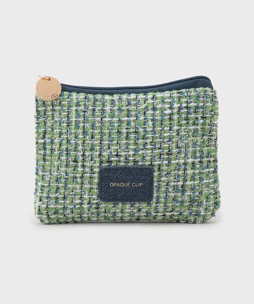 ツイードコンビスクエアポーチ