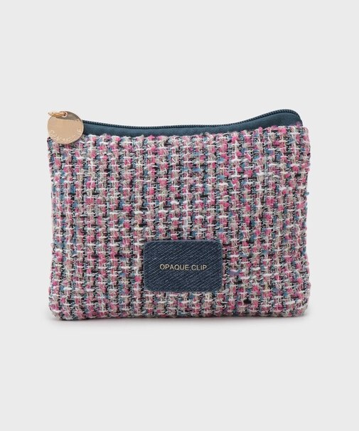 ツイードコンビスクエアポーチ