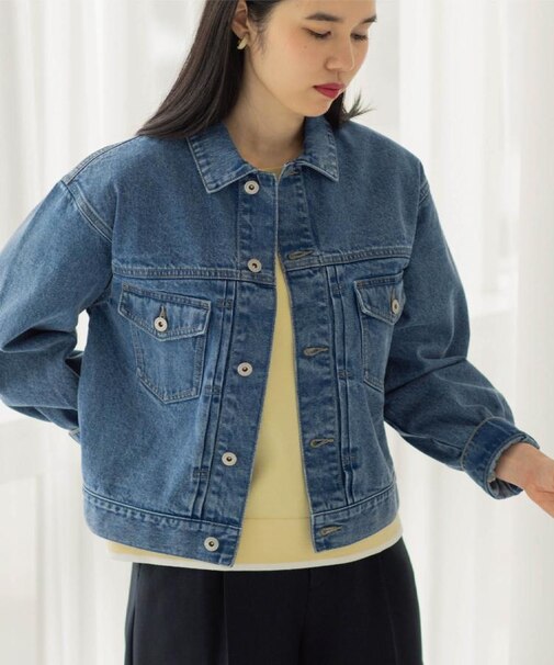 デニムジャケット【洗濯機OK】