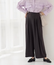 タックイージーワイドパンツ【洗濯機OK】