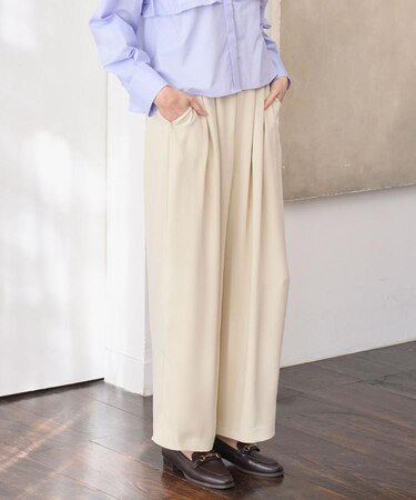 タックイージーワイドパンツ【洗濯機OK】