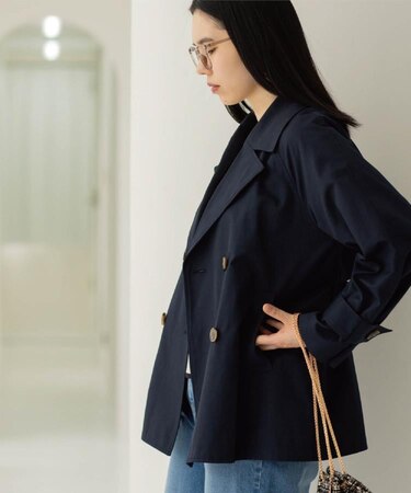 ミドルトレンチコート【洗濯機OK】