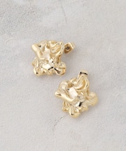 メタルニュアンスデザインピアス