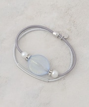 クリアラメビーズ2連ゴム