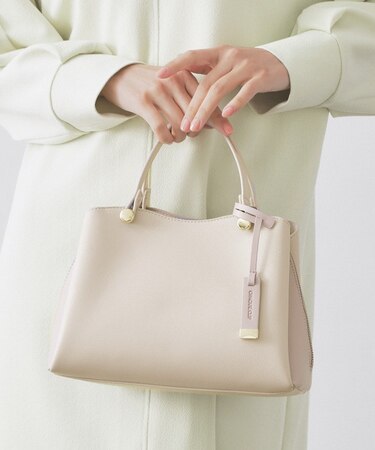 【2WAY】バイカラーミドルボストンバッグ