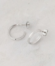 シンプルデザイン フープピアス
