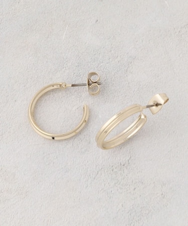 シンプルデザイン フープピアス