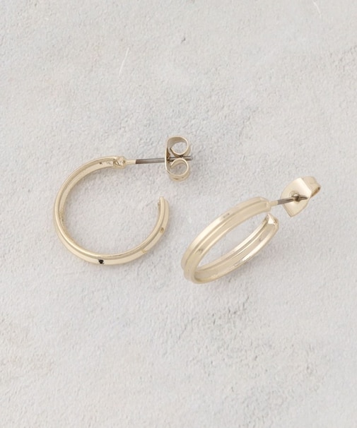 シンプルデザイン フープピアス