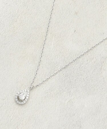 ミニビジューしずくデザイン ネックレス