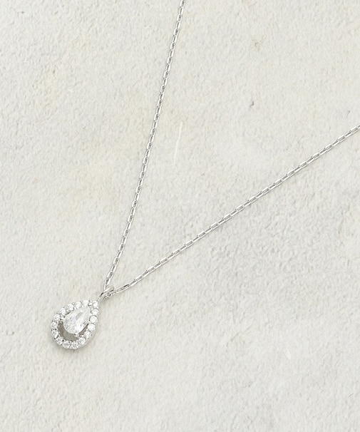 ミニビジューしずくデザイン ネックレス