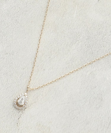 ミニビジューしずくデザイン ネックレス