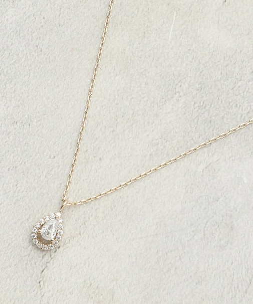 ミニビジューしずくデザイン ネックレス