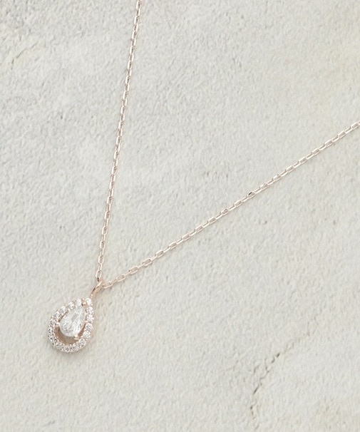 ミニビジューしずくデザイン ネックレス