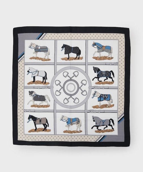 大判柄アソートスカーフ