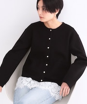 スナップボタンニットカーディガン【洗濯機OK】