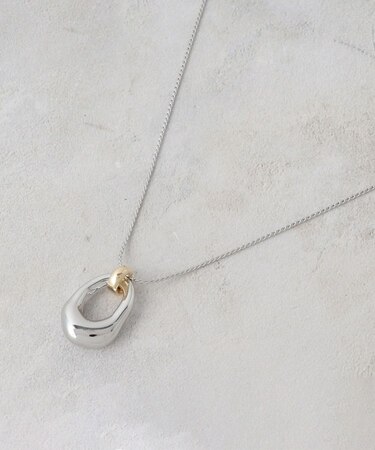 メタルカラー スライドネックレス