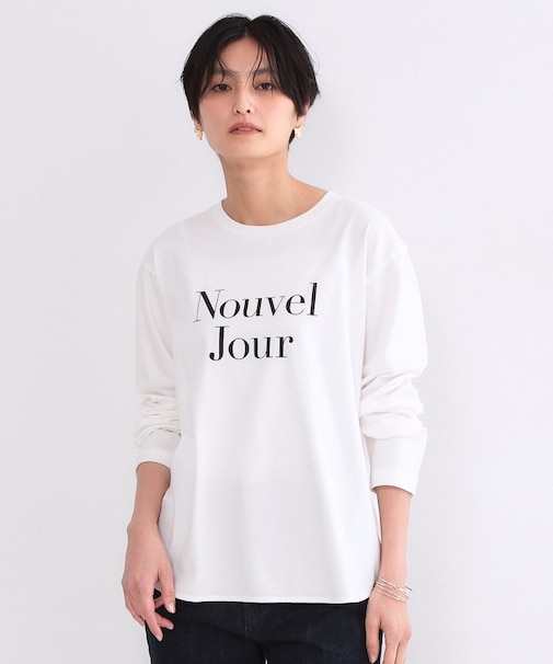 ロゴプリントロングTシャツ【洗濯機OK】