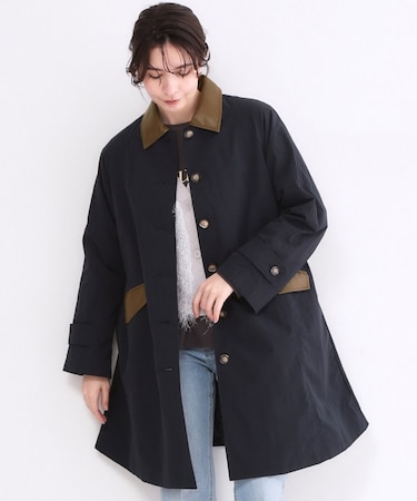 撥水ステンカラーコート【洗える】