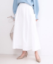 サイドポケットギャザースカート【洗濯機OK】