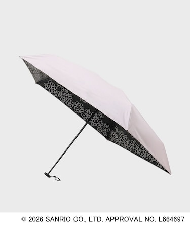 ◆【ハローキティ】晴雨兼用裏側プリント折りたたみ傘